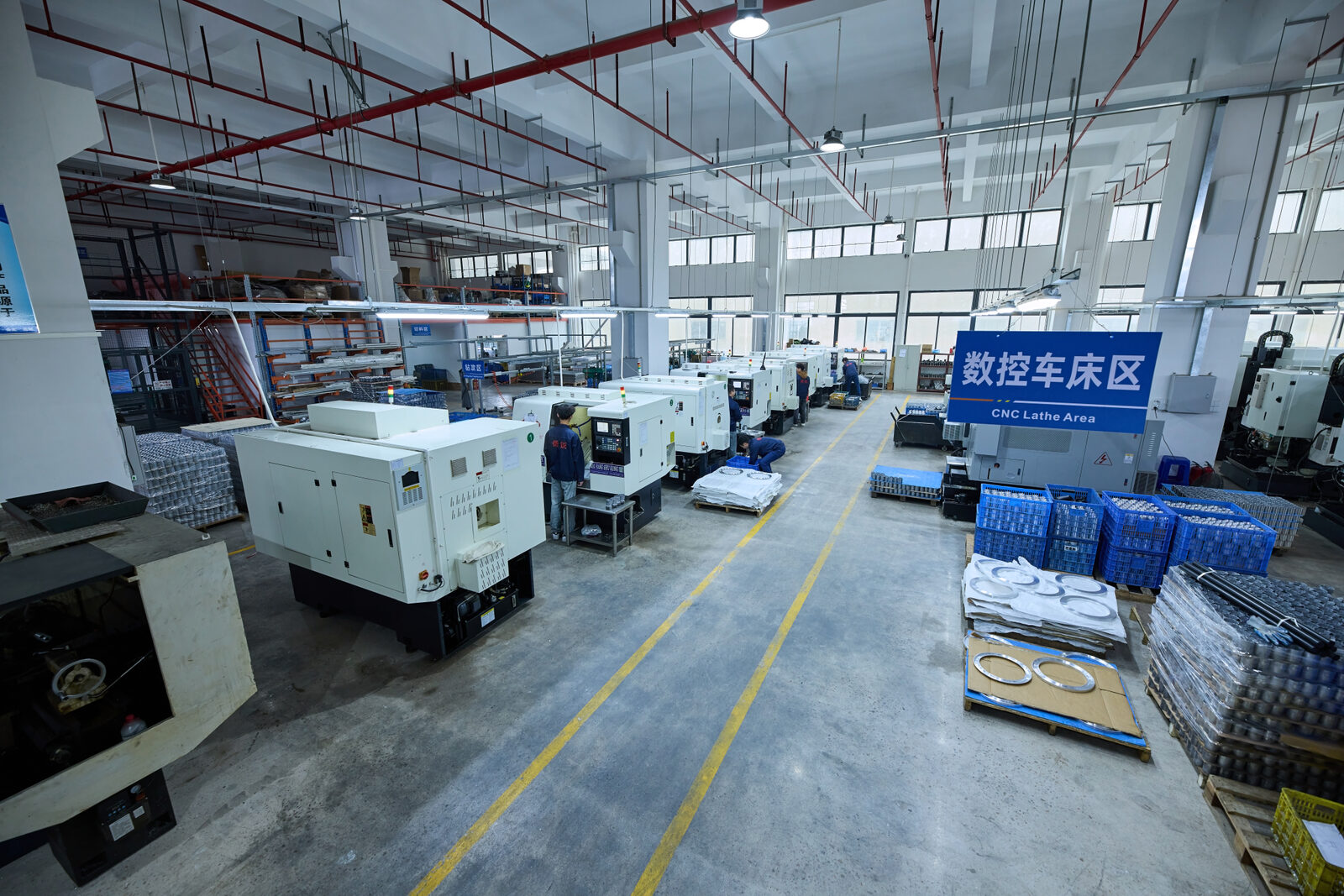 CNC lathe area